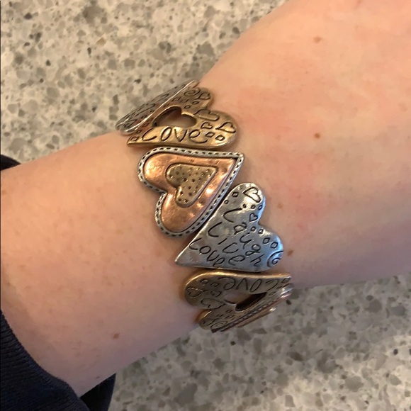 Metal heart bracelet - Picture 2 of 2